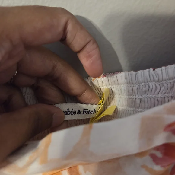 Abercrombie & Fitch Women's Emerson Floral Puff Sleeve Mini Babydoll Dress Sz S - Picture 11 of 15